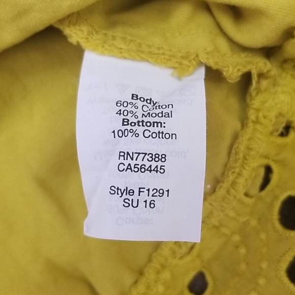 Madewell Balcony Eyelet Off The Shoulder Top Small - Picture 7 of 7